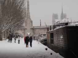 Paris sous la neige